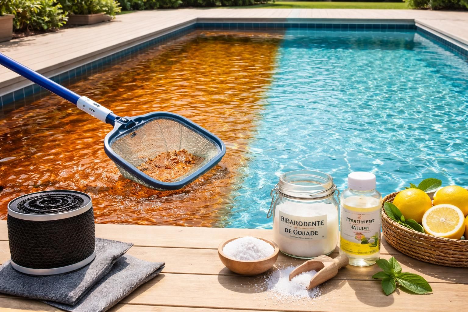 découvrez nos astuces efficaces pour éliminer facilement l'eau ferrugineuse de votre piscine et retrouvez une eau claire et limpide rapidement.