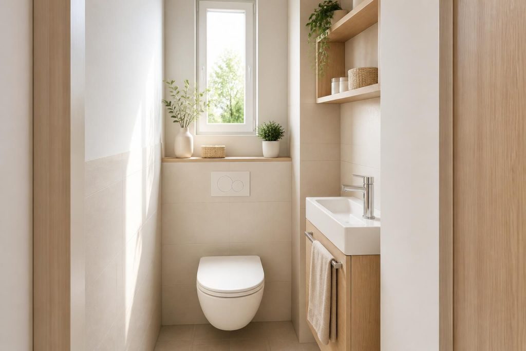 découvrez des astuces efficaces pour optimiser l'espace dans un cabinet de toilettes équipé d'eau courante, alliant fonctionnalité et confort dans un petit espace.